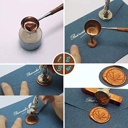 624PCS Sealing Wax Beads Packed in Plastic Box, with 2PCS Tea Candles and 1 PC Wax Melting Spoon for Wax Sealing Stamp (24 Colors) - Decotree.co Online Shop