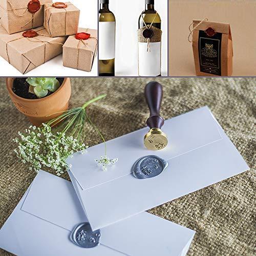 624PCS Sealing Wax Beads Packed in Plastic Box, with 2PCS Tea Candles and 1 PC Wax Melting Spoon for Wax Sealing Stamp (24 Colors) - Decotree.co Online Shop