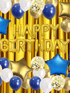 62pcs Birthday Party Number Shaped Balloon Set - Decotree.co Online Shop