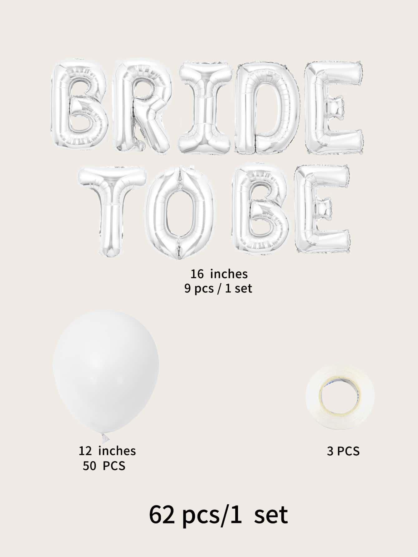 62pcs Wedding Party Balloon Set - Decotree.co Online Shop