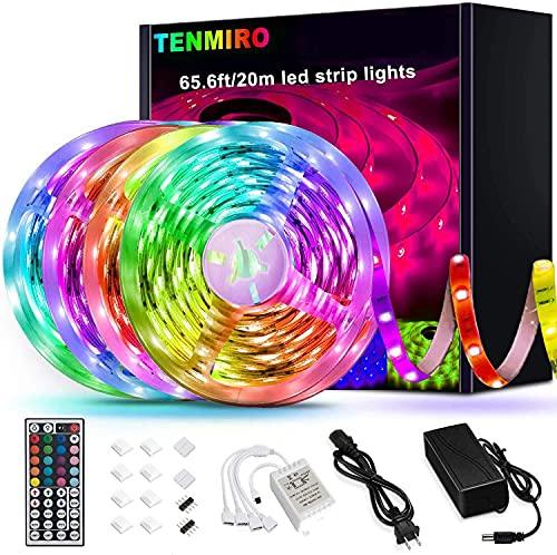 65.6ft Led Strip Lights, Ultra Long RGB 5050 Color Changing LED Light Strips Kit with 44 Keys - Decotree.co Online Shop