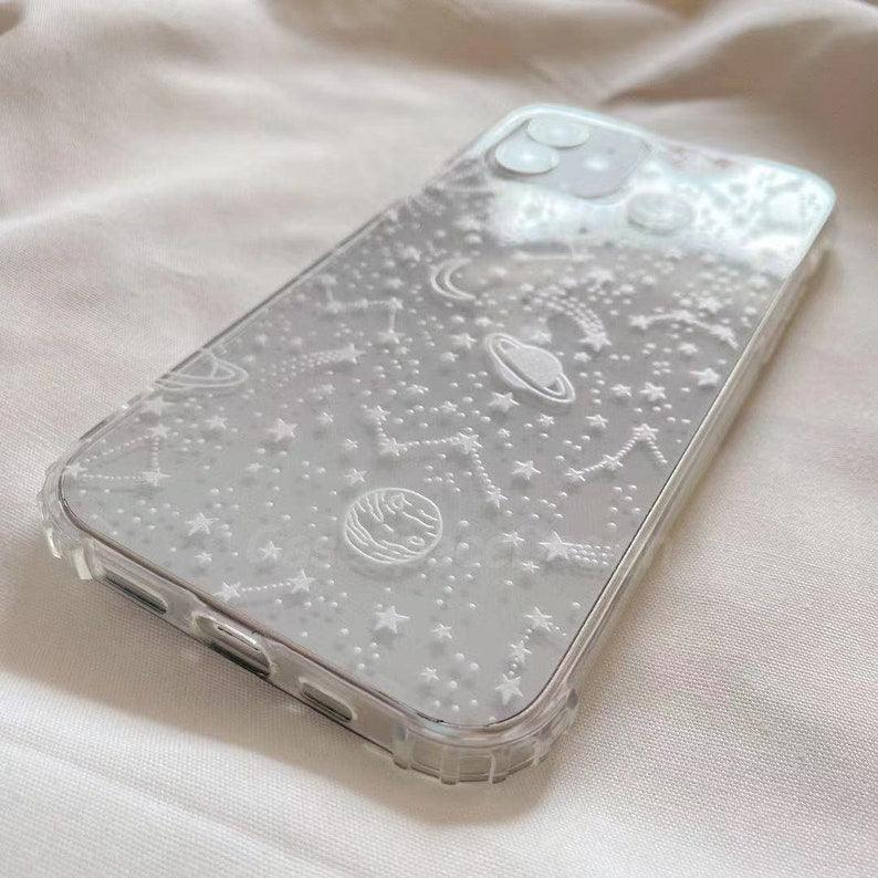 Clear Space iPhone 13 12 11 Pro Max case iPhone 13 12 mini case iPhone XR case iPhone XS Max Case iPhone 7 8 Plus - Decotree.co Online Shop