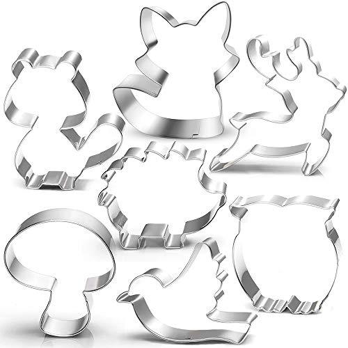 7 Pieces Woodland Cookie Cutter Set for Kids Birthday Party Woodland Baby Shower - Decotree.co Online Shop