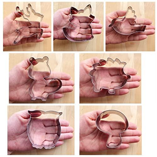 7 Pieces Woodland Cookie Cutter Set for Kids Birthday Party Woodland Baby Shower - Decotree.co Online Shop