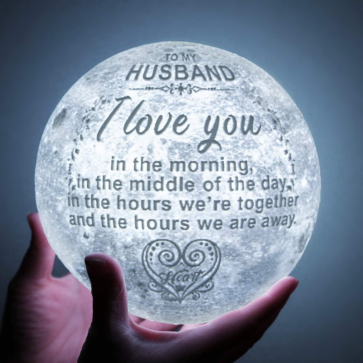 Engraved 3D Moon Lamp Gifts Wedding Anniversary for Wife ,to My Wife Gifts from Husband - Decotree.co Online Shop
