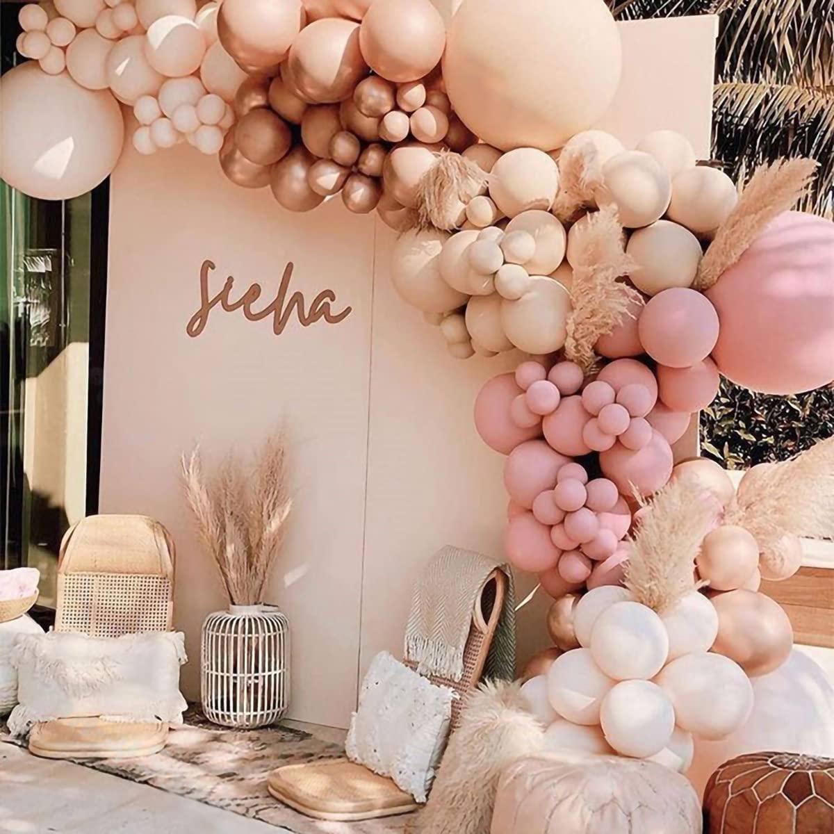158Pcs Dusty Rose Pink Balloon Garland Kit Arch - Decotree.co Online Shop