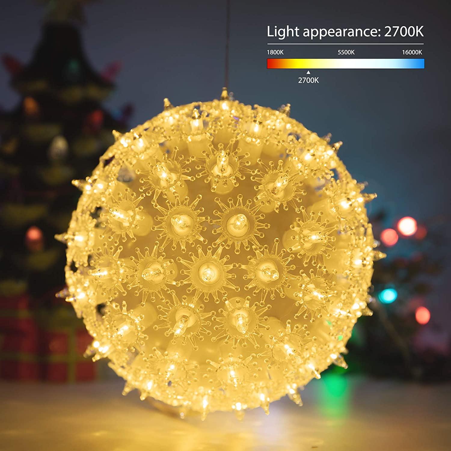 6ââ‚?Christmas Starlight Sphere Outdoor Clear Ball Hanging Lights - Decotree.co Online Shop