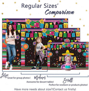 Mexican Fiesta Theme Backdrop for Photography Festival Birthday Party Decor Cinco De Mayo Carnival Colorful Flags - Decotree.co Online Shop