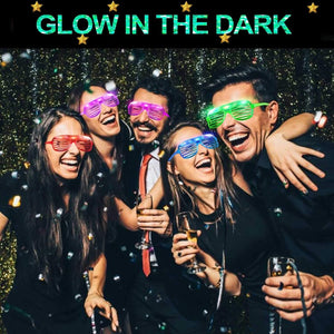 20pcs LED Glasses,6 Colors Light Up Glasses Party Supplies Neon Party Glow Toys - Decotree.co Online Shop