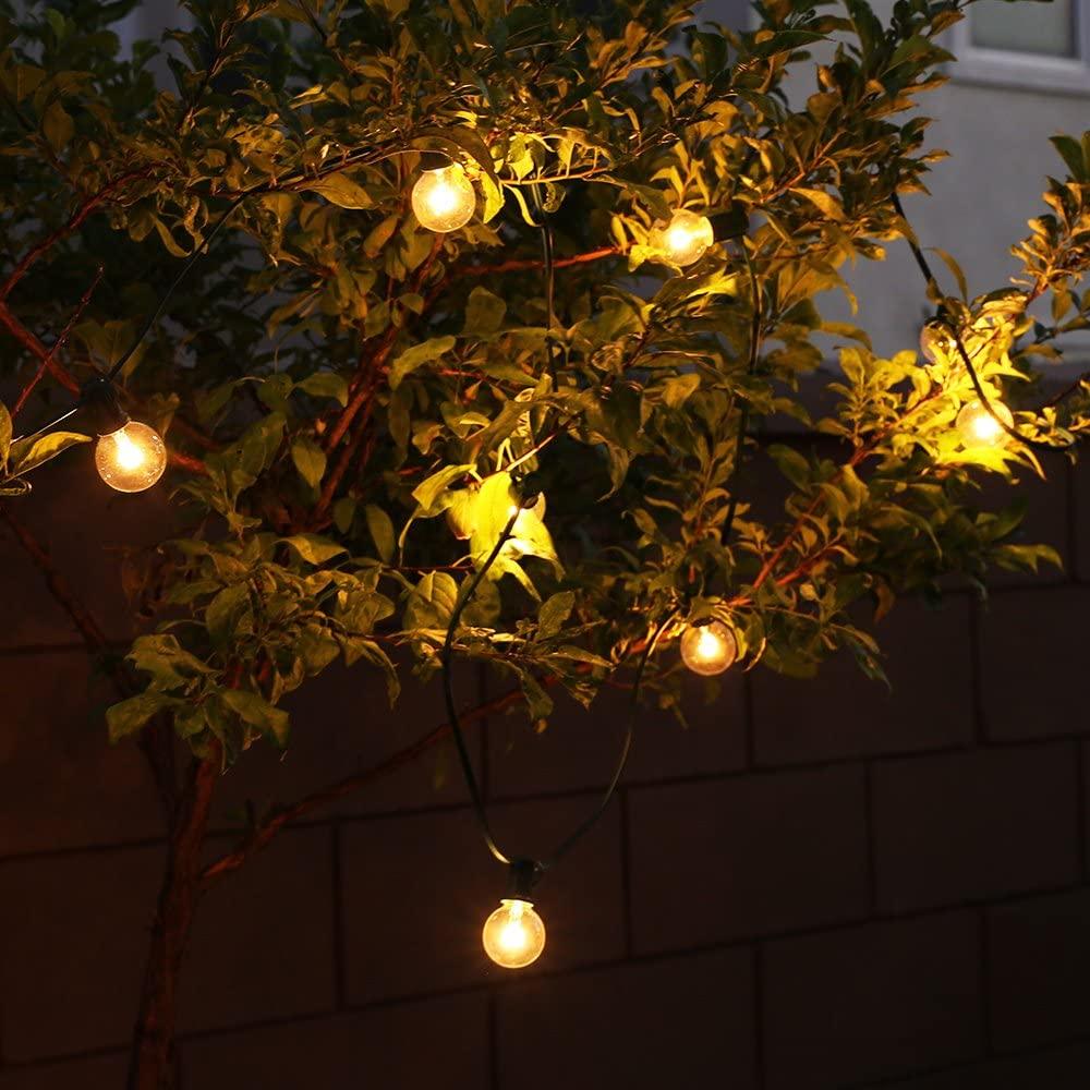 Outdoor String Lights Led Edison Bulbs -Clear Glass, Dimmable For Outdoor And Indoor Use - Decotree.co Online Shop