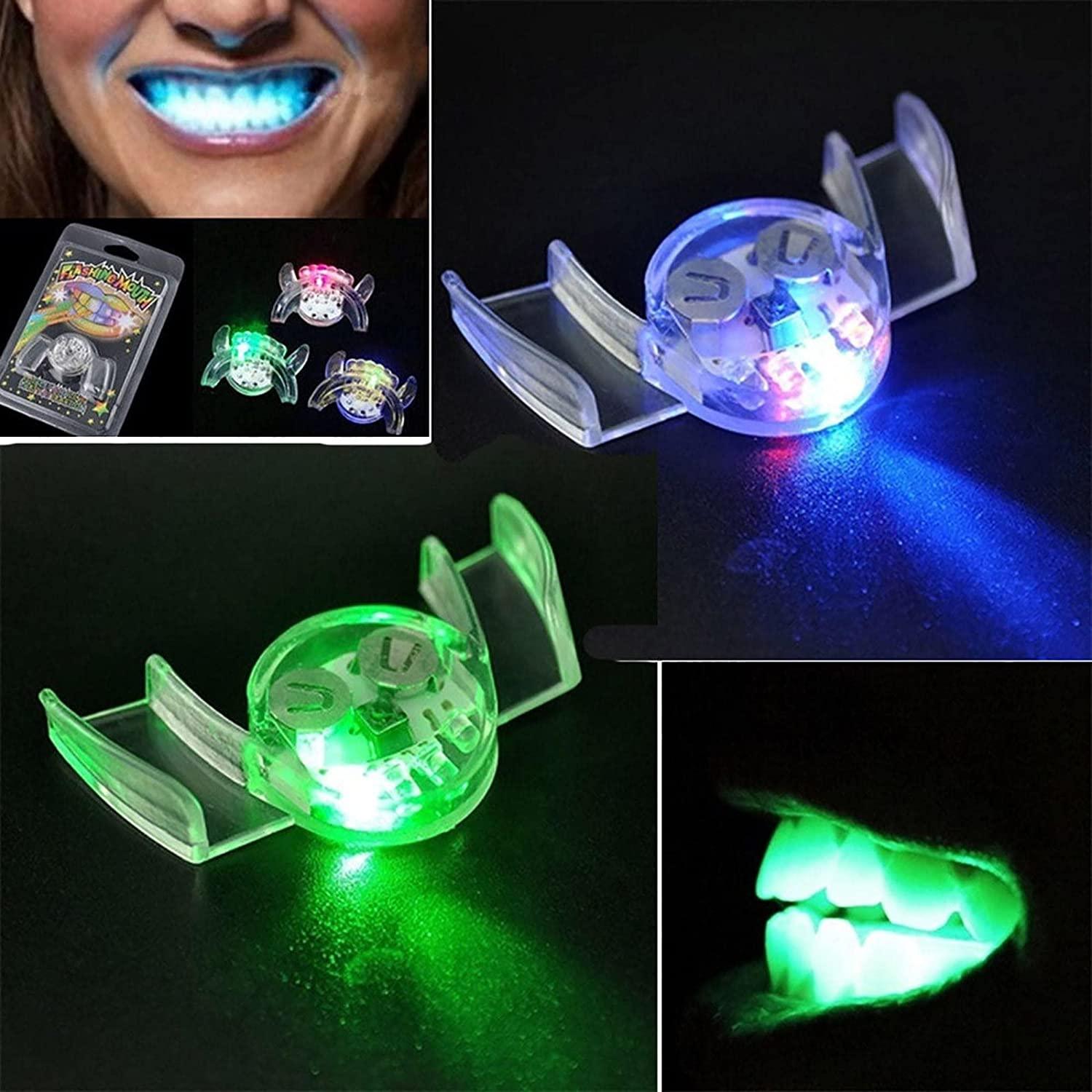 Flashing Light Up LED Mouthpieces Party Favor Mouth Piece - Decotree.co Online Shop