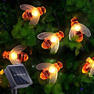 Solar String Lights 30 LED Cute Bee Lights Outdoor Waterproof Starry Light Fairy Decor Light,Wedding - Decotree.co Online Shop