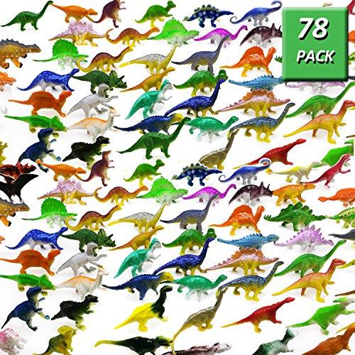 78 Pack Mini Dinosaur Figure Toys, Plastic Dinosaur Toy Set for Kids Toddler Birthday Christmas Easter - Decotree.co Online Shop