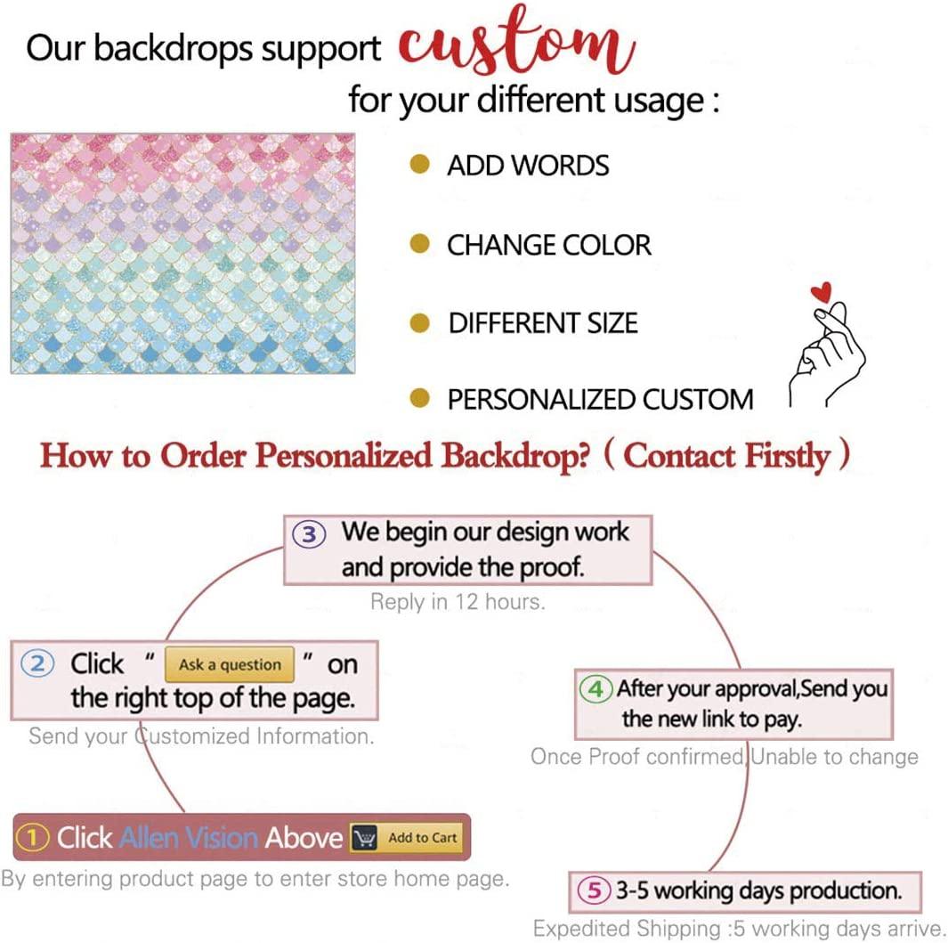 7x5ft Soft Fabric Pastle Mermaid Scales Backdrop for Photography Pictures Girls Birthday Party - Decotree.co Online Shop