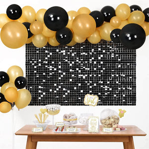 Shimmer Wall Backdrop Sequin Panels Gold Backdrop Decoration for Birthday, Wedding - Decotree.co Online Shop