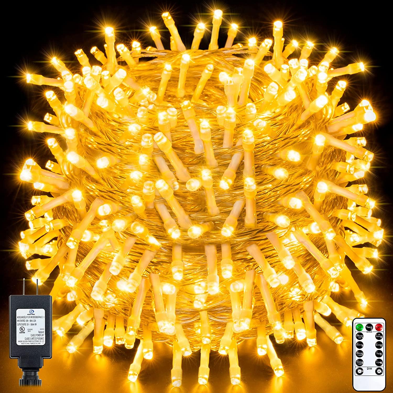Outdoor String Lights 800LED/330FT with Remote for Wedding and Christmas - Decotree.co Online Shop