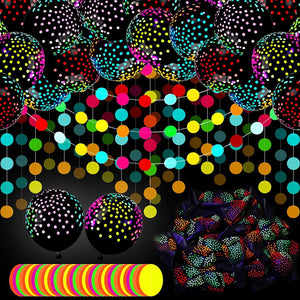 50pcs Neon Glow Balloons Glow in the Dark Supplies for Glow Neon Party - Decotree.co Online Shop