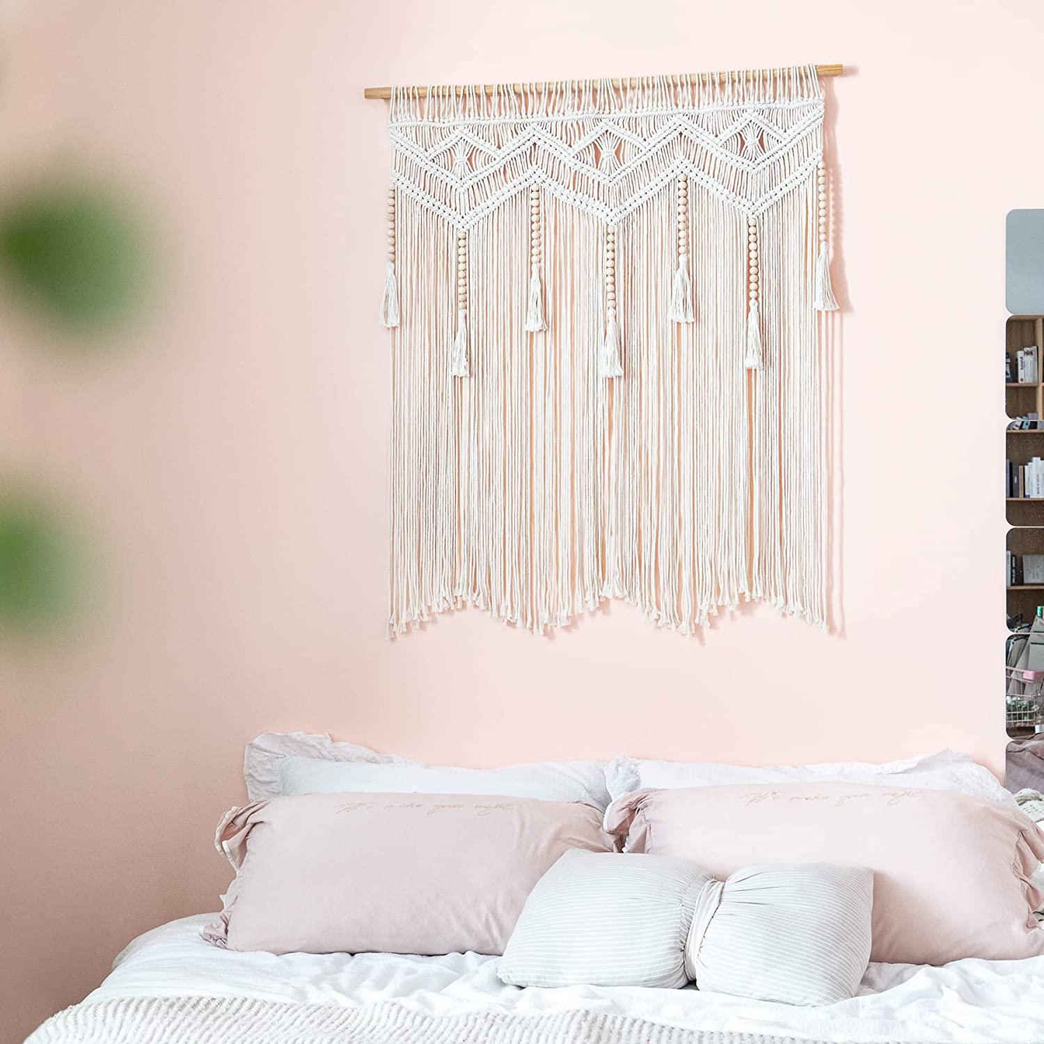 Macrame Wall Hanging Large Boho Decor Chic Tapestry Curtain Tassel - Decotree.co Online Shop