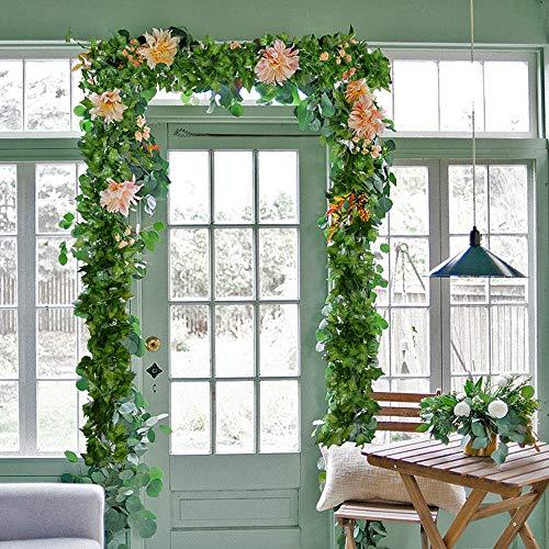 84 Feet 12 Strands Artificial Ivy Leaf Plants Vine Hanging Garland Fake Foliage Flowers Home Kitchen Garden - Decotree.co Online Shop