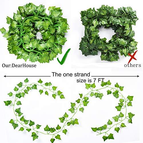 84 Feet 12 Strands Artificial Ivy Leaf Plants Vine Hanging Garland Fake Foliage Flowers Home Kitchen Garden - Decotree.co Online Shop