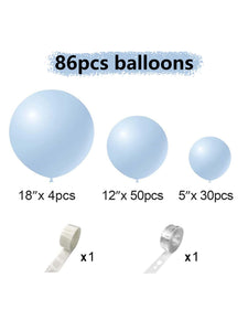 86pcs Solid Color Balloon Chain Set - Decotree.co Online Shop