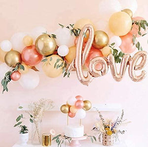 87pcs Balloons Garland Arch Cream Peach Pearl White Balloons 30th Birthday Decorations - Decotree.co Online Shop