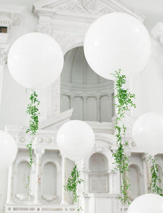 White Balloons 3 Ft Giant Round Large Giant Balloons Wedding Bride Latex Engaged - Decotree.co Online Shop