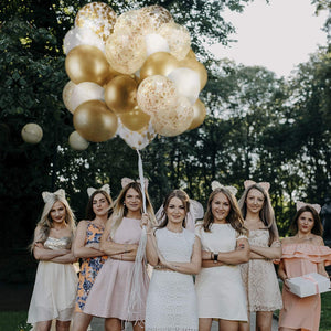 60pcs 12 Inches Latex Party Balloons, Gold Glitter Balloons, for Parties, Birthdays, Weddings, Decorations - Decotree.co Online Shop