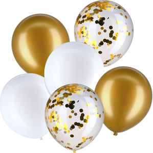 60 Pieces Gold Confetti Balloons / 12 Inch Latex Party Balloons - Decotree.co Online Shop