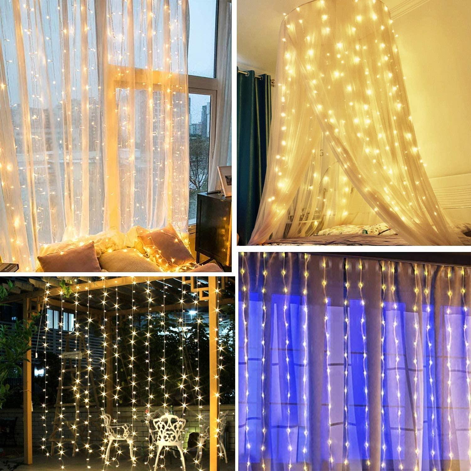Curtain Lights Fairy String Twinkle Lights for Indoor Wall Decorations - Decotree.co Online Shop