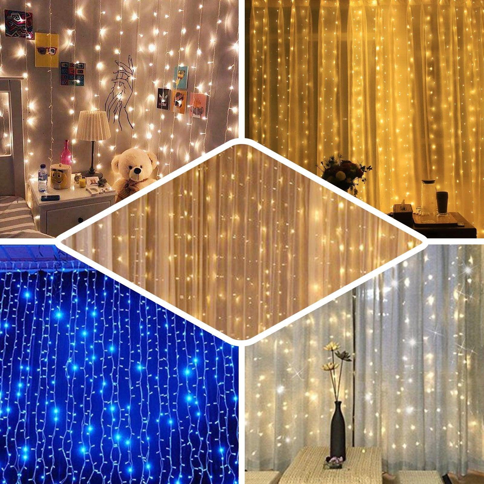 Twinkle Star 300 LED Window Curtain String Light Wedding - Decotree.co Online Shop