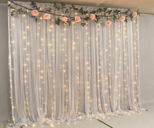 USB Plug in, 300 LED 9.8 Ft x 9.8 Ft Curtain Fairy Lights for Chrismas - Decotree.co Online Shop