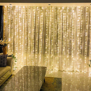 LIGHTING Window Curtain String Lights for Party Decorations - Decotree.co Online Shop