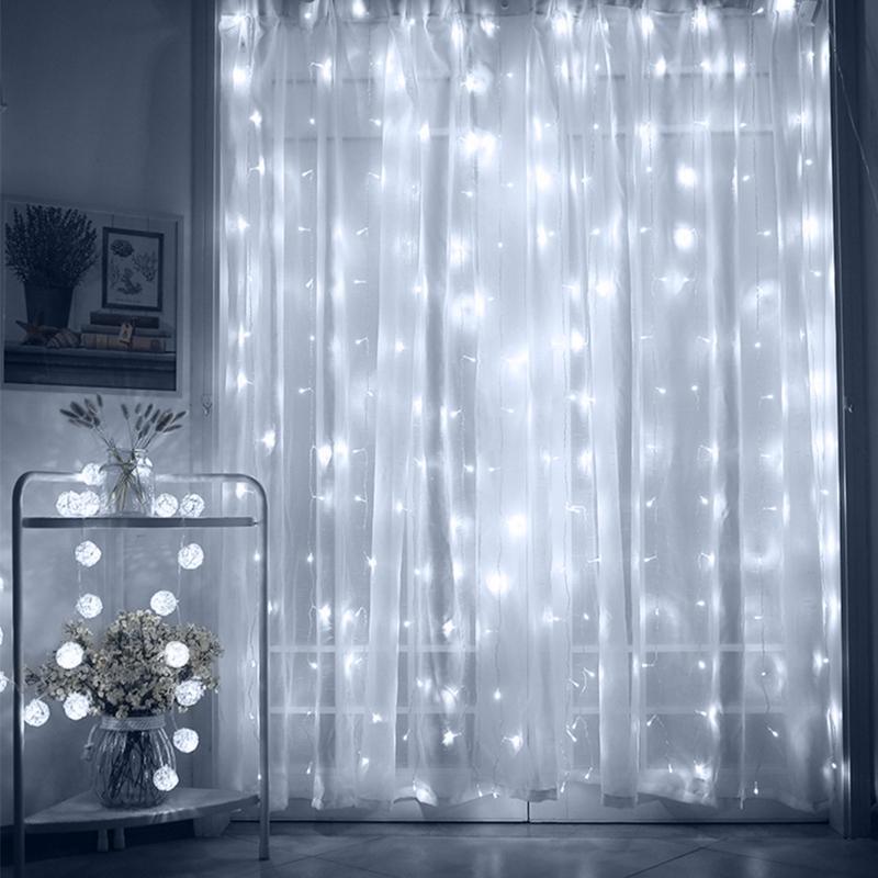 Curtain Lights with Remote, USB Powerd, Warm White Backdrop Light for Wedding - Decotree.co Online Shop