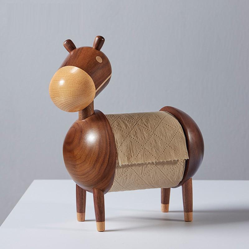 Funny Donkey Wooden Tissue Box Cover, Tissue Box Holder - Decotree.co Online Shop