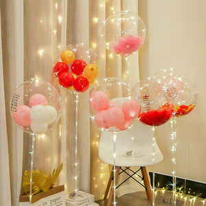 70cm Wedding Birthday Party Big Latex Stuffing Clear Balloons Foil Balloons Holder Sticks - Decotree.co Online Shop