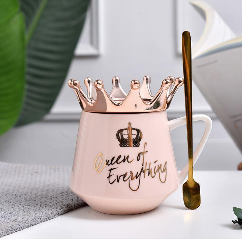 Queen Of Everything Mug with Crown - Decotree.co Online Shop