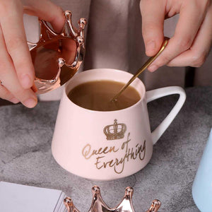 Queen Of Everything Mug with Crown - Decotree.co Online Shop