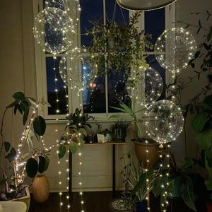 Light Up Clear Bobo Balloons Home Party Balloon Decoration - Decotree.co Online Shop
