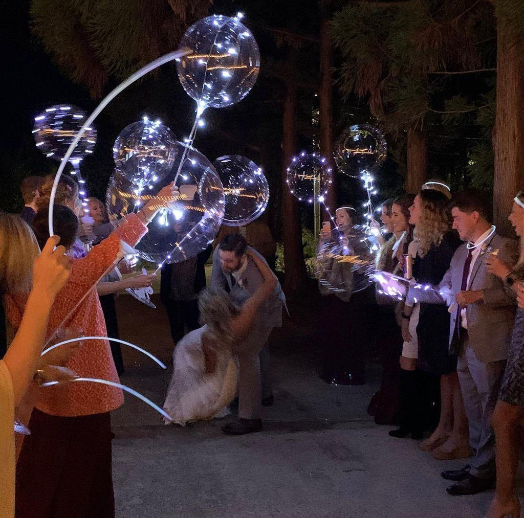 Led Wedding Balloon Arch and Send Off Ideas Night Time - Decotree.co Online Shop