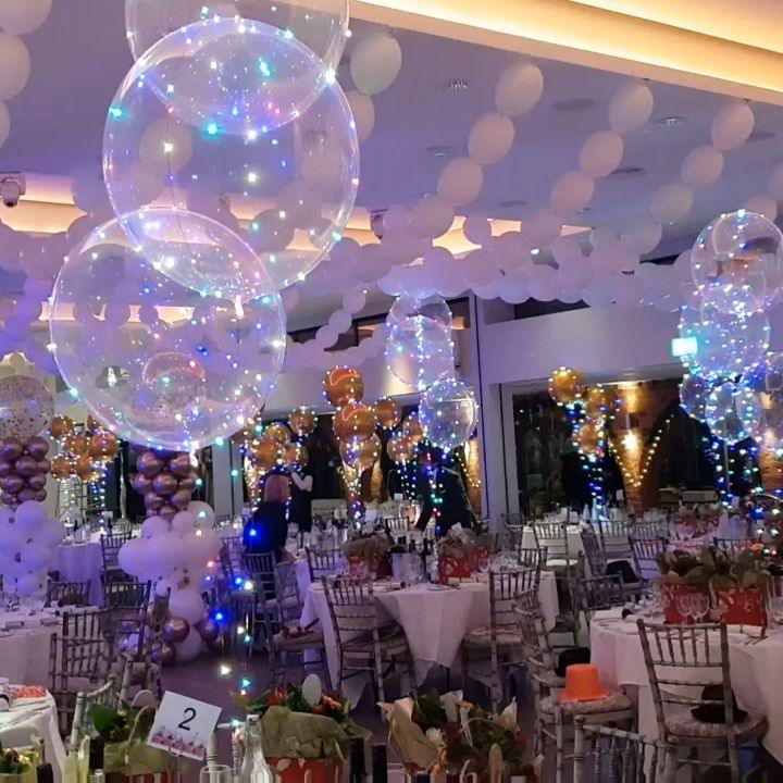Reusable Led Clear Balloon Birthday Decoration Ideas - Decotree.co Online Shop