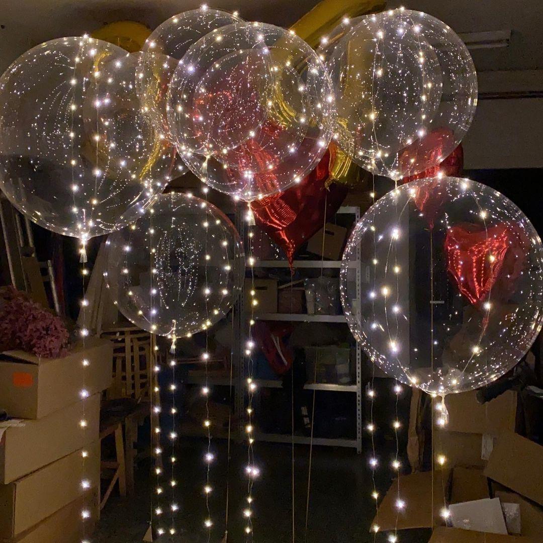 16ft Led String Clear Reusable Led Balloon Decorations for Wedding Birthday Christmas 