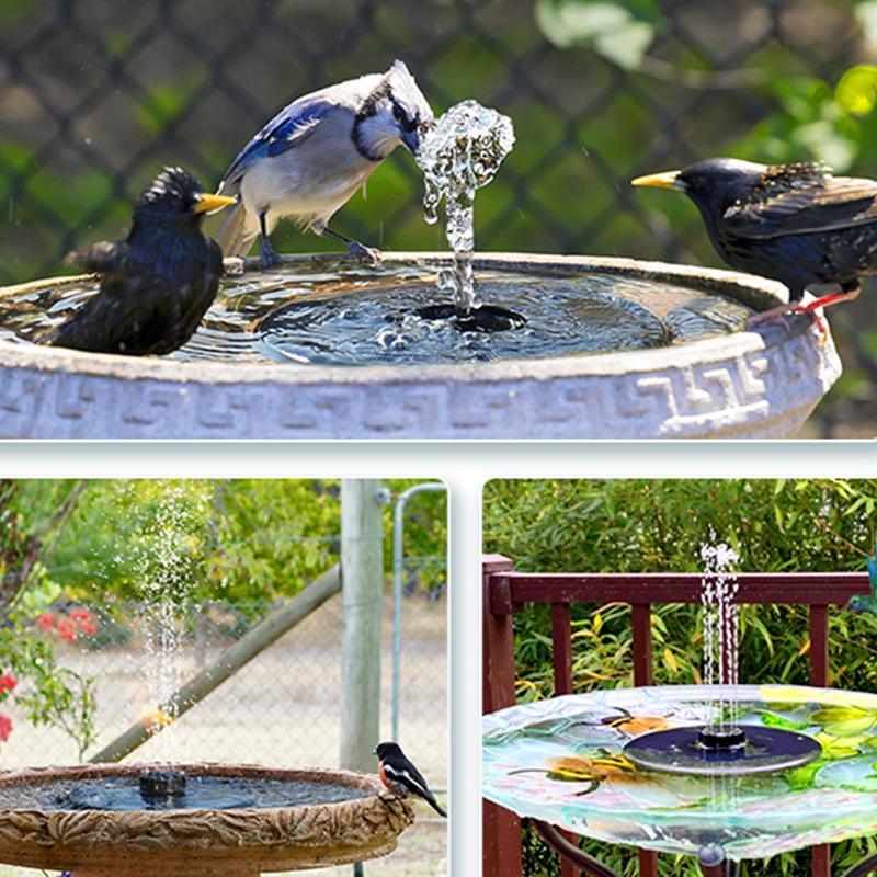 Solar Garden Fountain Solar Powered Fountain Pump for Bird Bath, Garden - Decotree.co Online Shop