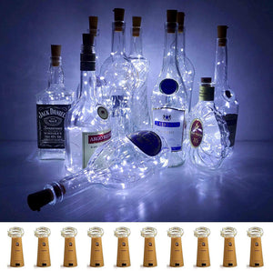 Wine Bottle Cork Lights Mini Fairy String Lights Copper Wire - Decotree.co Online Shop