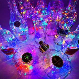 Wine Bottle Lights with Cork LED Battery Operated LED Fairy Lights - Decotree.co Online Shop