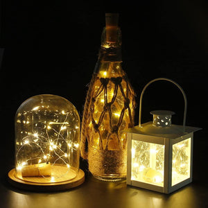 Wine Bottle Lights with Cork for Wedding Decorations - Decotree.co Online Shop