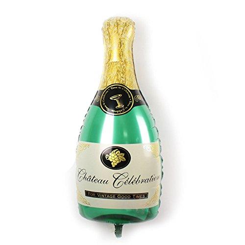 Aluminum Film Champagne Bottle and Goblet Hydrogen Balloons for Party Decoration - Decotree.co Online Shop