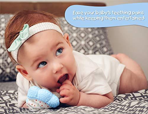 Baby Teething Mitten - Self-Soothing Pain Relief Teething Mitten & Glove - Decotree.co Online Shop