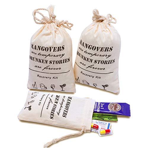 Bachelorette Hangover Kit Bags, Cotton Wedding Survival Recovery Kit Bags Bridal Shower Bachelorette Party Favor Gift Decoration - Decotree.co Online Shop
