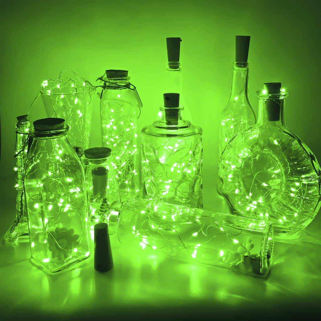 Battery Operated Cork Shape Copper Wire Lights Bottles Crafts Party Decorations - Decotree.co Online Shop